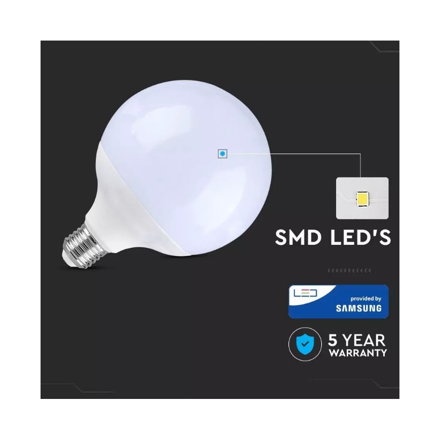 Λαμπτήρας LED SAMSUNG CHIP G120 E27/18W/230V 6400K