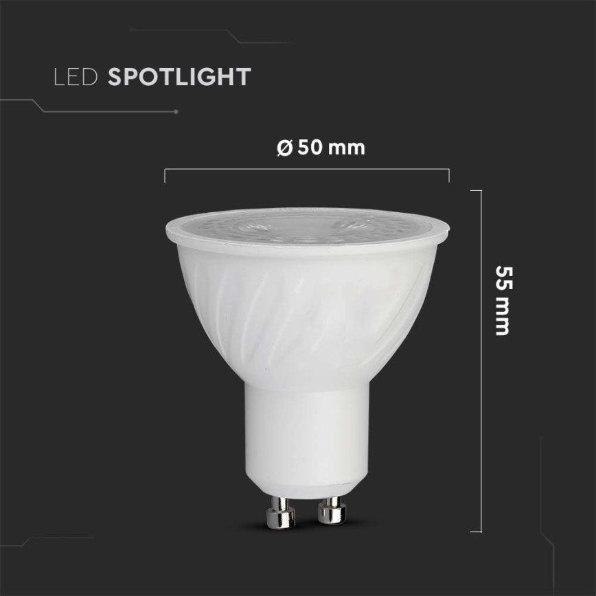 Λαμπτήρας LED SAMSUNG CHIP GU10/6W/230V 3000K