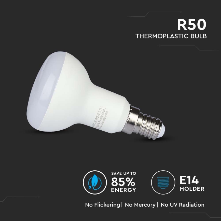 Λαμπτήρας LED SAMSUNG CHIP R50 E14/4,8W/230V 6500K