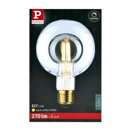 Λαμπτήρας LED SHAPE G95 E27/4W/230V 2700K - Paulmann 28766