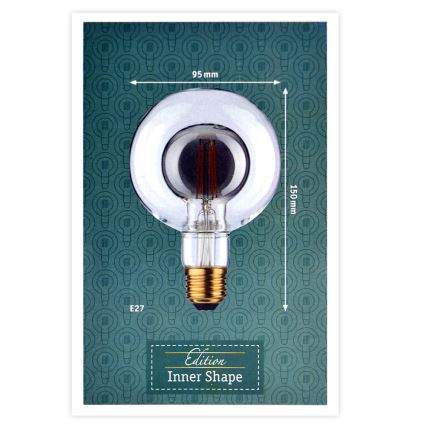 Λαμπτήρας LED SHAPE G95 E27/4W/230V 2700K - Paulmann 28766