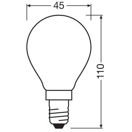 Λαμπτήρας LED STAR E14/6,5W/230V 2700K - Osram