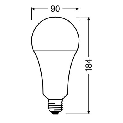 Λαμπτήρας LED STAR E27/24,9W/230V 2700K - Osram