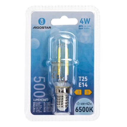 Λαμπτήρας LED T25 E14/4W/230V 6500K - Aigostar