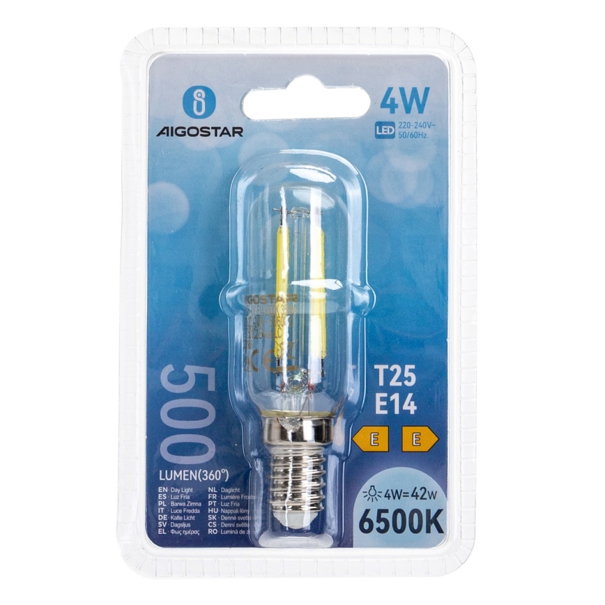 Λαμπτήρας LED T25 E14/4W/230V 6500K - Aigostar