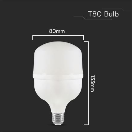 Λαμπτήρας LED T80 E27/20W/230V 4000K