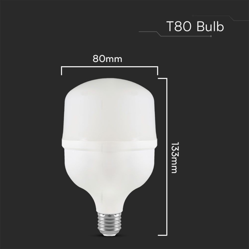Λαμπτήρας LED T80 E27/20W/230V 4000K