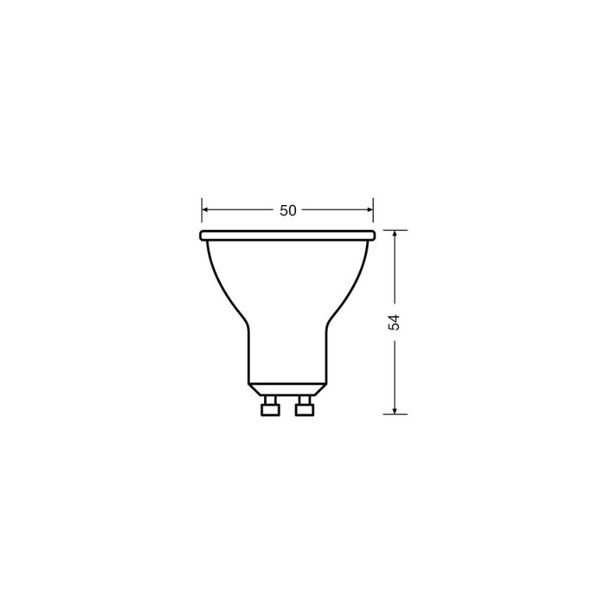 Λαμπτήρας LED VALUE PAR16 GU10/4,5W/230V 4000K 36° λευκό - Osram