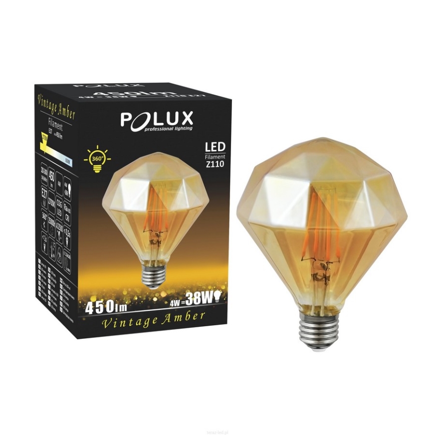 Λαμπτήρας LED VINTAGE AMBER E27/4W/230V 2700K
