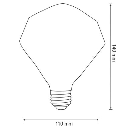 Λαμπτήρας LED VINTAGE AMBER E27/4W/230V 2700K