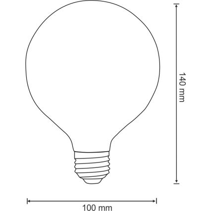 Λαμπτήρας LED VINTAGE AMBER E27/4W/230V G100