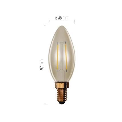Λαμπτήρας LED VINTAGE E14/2,5W/230V 2200K