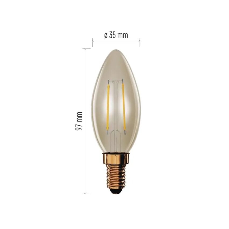 Λαμπτήρας LED VINTAGE E14/2,5W/230V 2200K