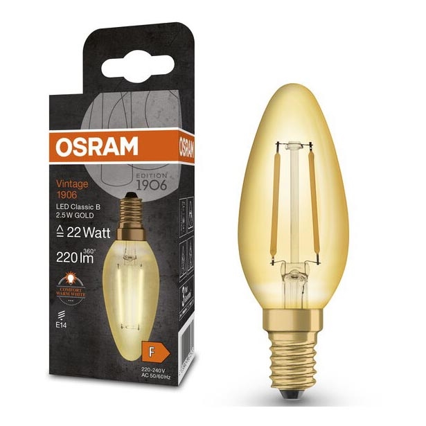 Λαμπτήρας LED VINTAGE E14/2,5W/230V 2400K - Osram