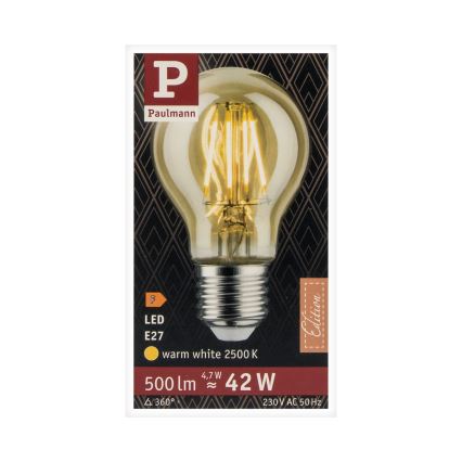 Λαμπτήρας LED VINTAGE E27/4,7W 2500K - Paulmann 28714