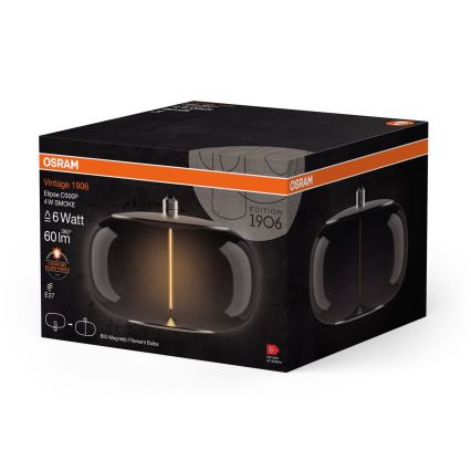 Λαμπτήρας LED VINTAGE FILAMENT E27/4W/230V 1800K φιμέ - Osram