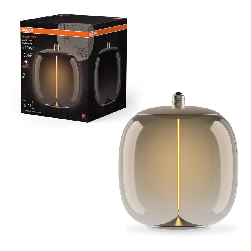Λαμπτήρας LED VINTAGE FILAMENT E27/4W/230V 2700K φιμέ - Osram