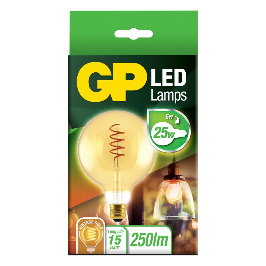 Λαμπτήρας LED VINTAGE G125 E27/5W/230V 2000K - GP