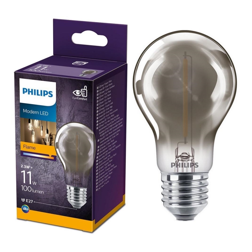 Λαμπτήρας LED VINTAGE Philips A60 E27/2,3W/230V 1800K