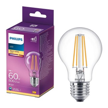 Λαμπτήρας LED VINTAGE Philips A60 E27/7W/230V 2700K