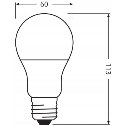 Λαμπτήρας LED από ανακυκλωμένο πλαστικό E27/10W/230V 2700K - Ledvance