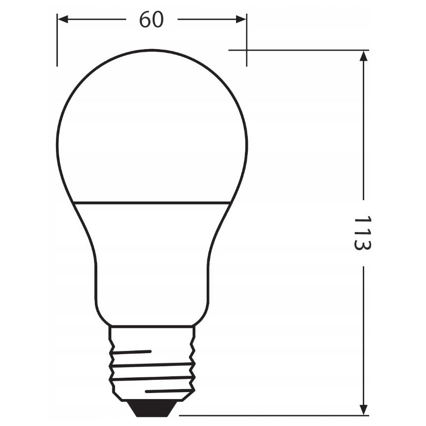 Λαμπτήρας LED από ανακυκλωμένο πλαστικό E27/10W/230V 2700K - Ledvance