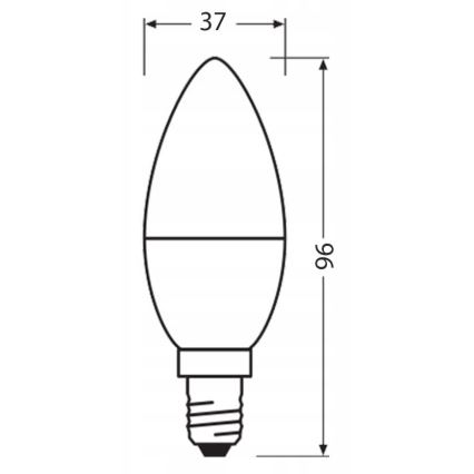 Λαμπτήρας LED από ανακυκλωμένο πλαστικό B40 E14/4,9W/230V 2700K - Ledvance