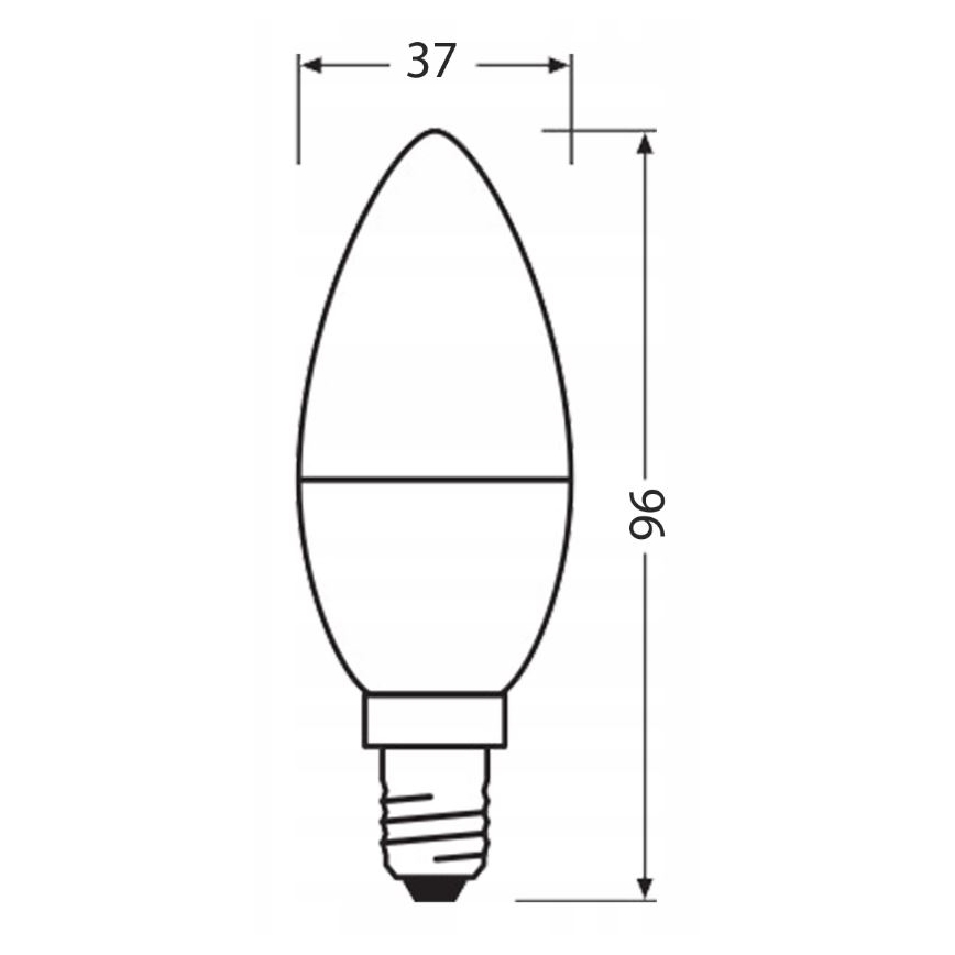 Λαμπτήρας LED από ανακυκλωμένο πλαστικό B40 E14/4,9W/230V 2700K - Ledvance