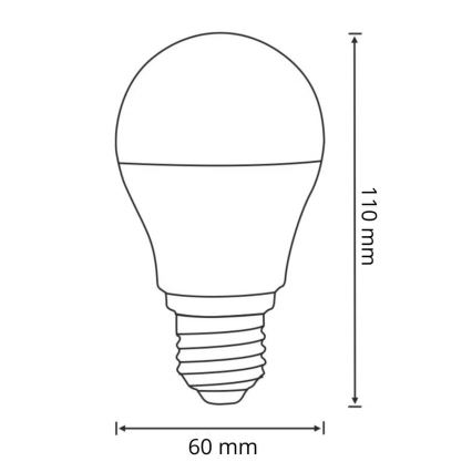 Λαμπτήρας LED με ένα motion και dusk αισθητήρας A60 E27/8W/230V 3000K