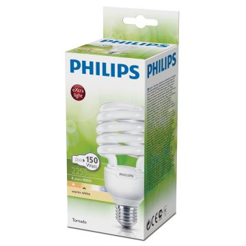Λαμπτήρας εξοικονόμησης ενέργειας LED Philips TORNADO E27/32W/230V 2700K