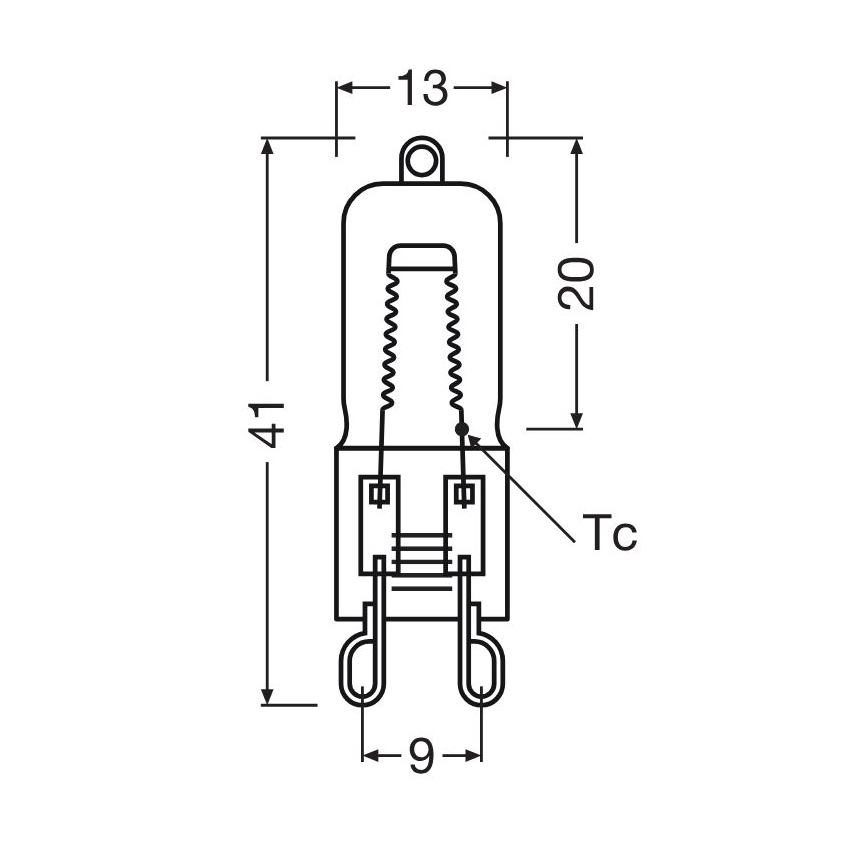Λαμπτήρας φούρνου HALOPIN G9/40W/230V 2700K - Osram