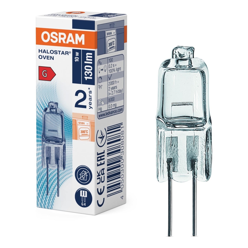 Λαμπτήρας φούρνου HALOSTAR G4/10W/12V 2700K - Osram