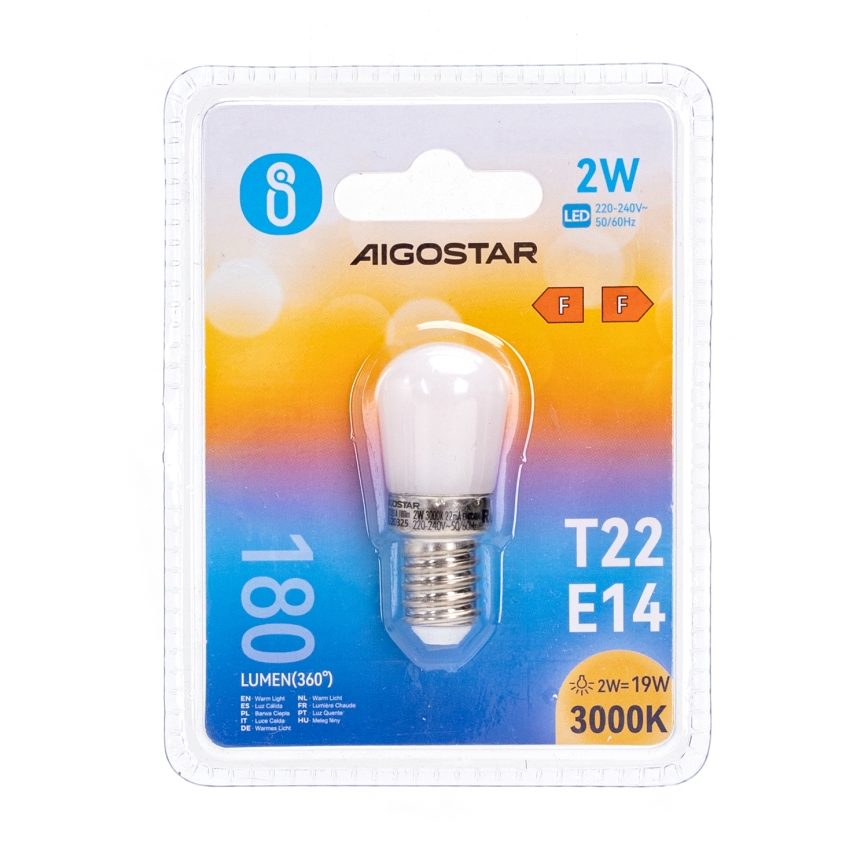 Λαμπτήρας ψυγείου LED T22 E14/2W/230V 3000K - Aigostar