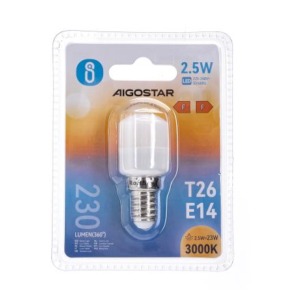 Λαμπτήρας ψυγείου LED T26 E14/2,5W/230V 3000K - Aigostar