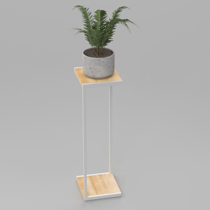 Βάση για λουλούδια 100x30x34 εκ. λευκή