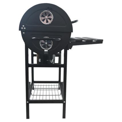 Μαύρη ψησταριά με κάρβουνα