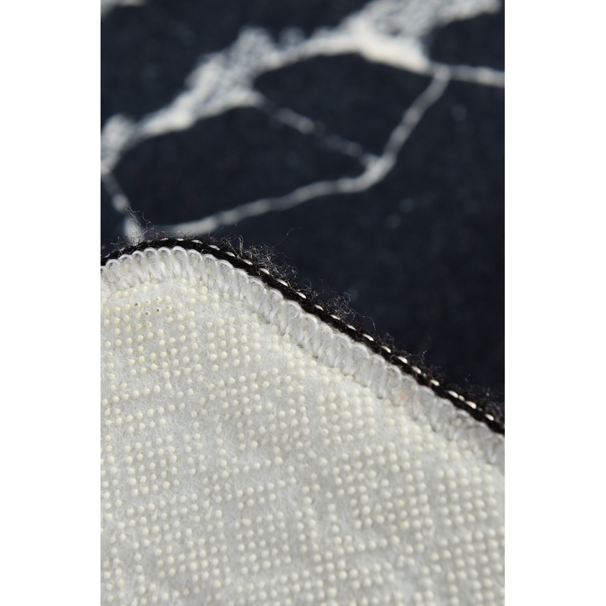 Μοκέτα μπάνιου MARBLE 40x60 εκ. μαύρη