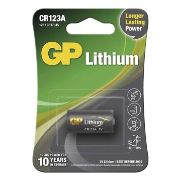 Μπαταρία λιθίου CR123A GP LITHIUM 3V/1400 mAh