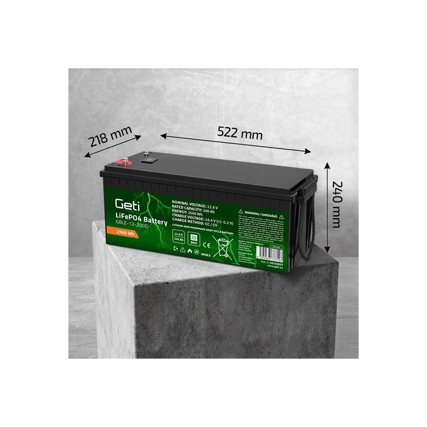 Μπαταρία LiFePO4 12,8V/200Ah