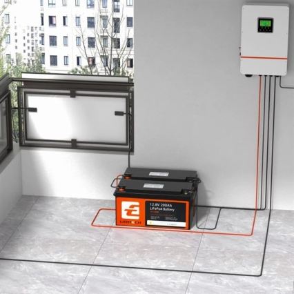 Μπαταρία LiFePO4 για ηλιακά συστήματα 12,8 V / 200 Ah, IP66