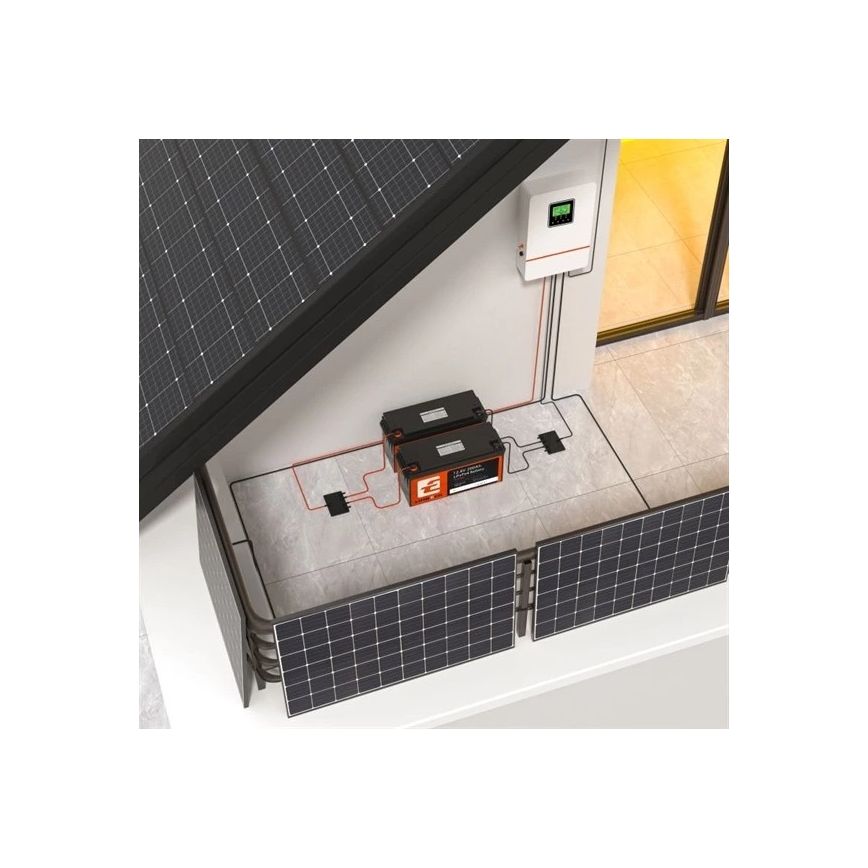 Μπαταρία LiFePO4 για ηλιακά συστήματα 12,8 V / 200 Ah, IP66