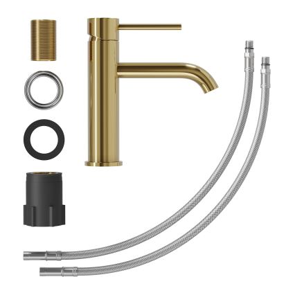 Μπαταρία νιπτήρα SOVANG 18,3 cm σε γυαλισμένο ορείχαλκο