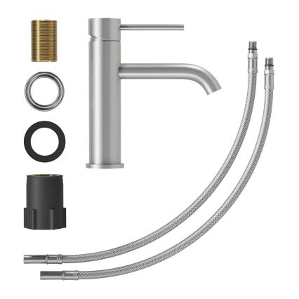 Μπαταρία νιπτήρα SOVANG 18,3 εκ., βουρτσισμένο ανοξείδωτο ατσάλι