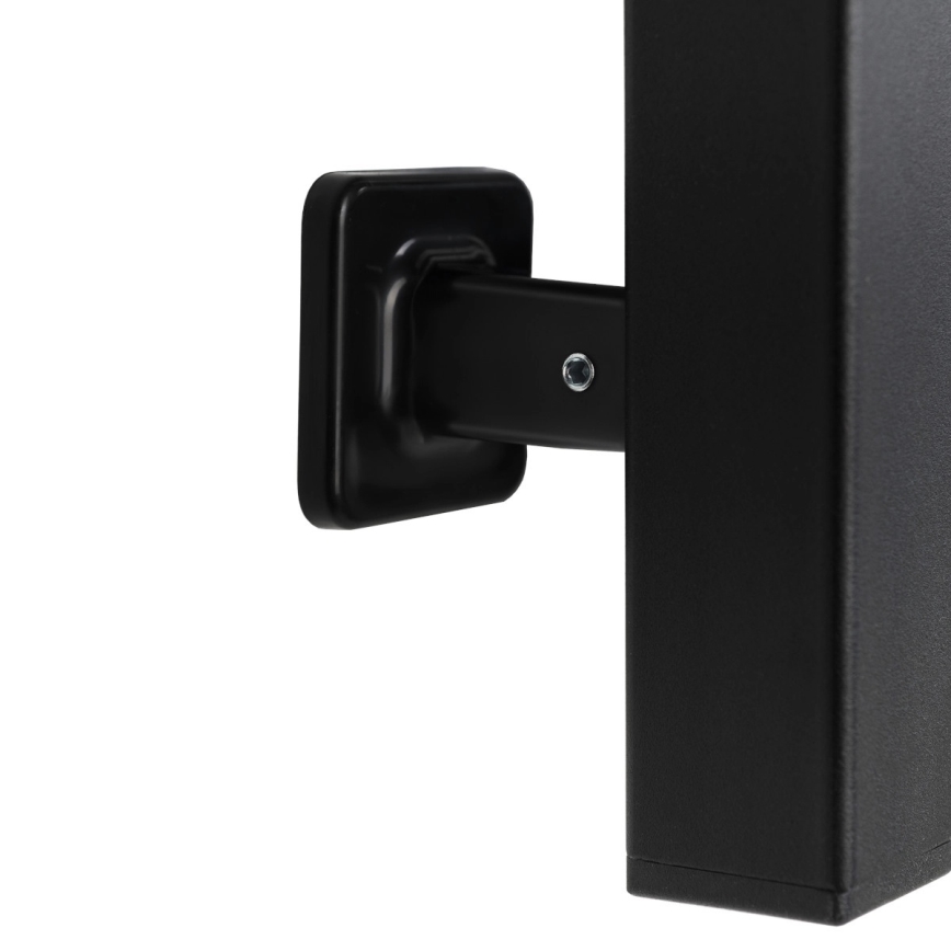 Ηλεκτρική πετσετοκρεμάστρα μπάνιου με θερμοστάτη FORTIS 350W/230V 80,6 cm IP44 μαύρη αριστερή