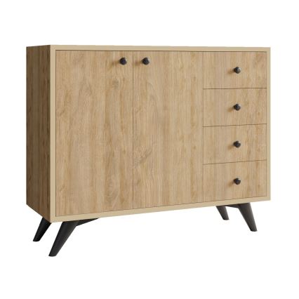 Μπουφές WAGA 82x100 cm καφέ