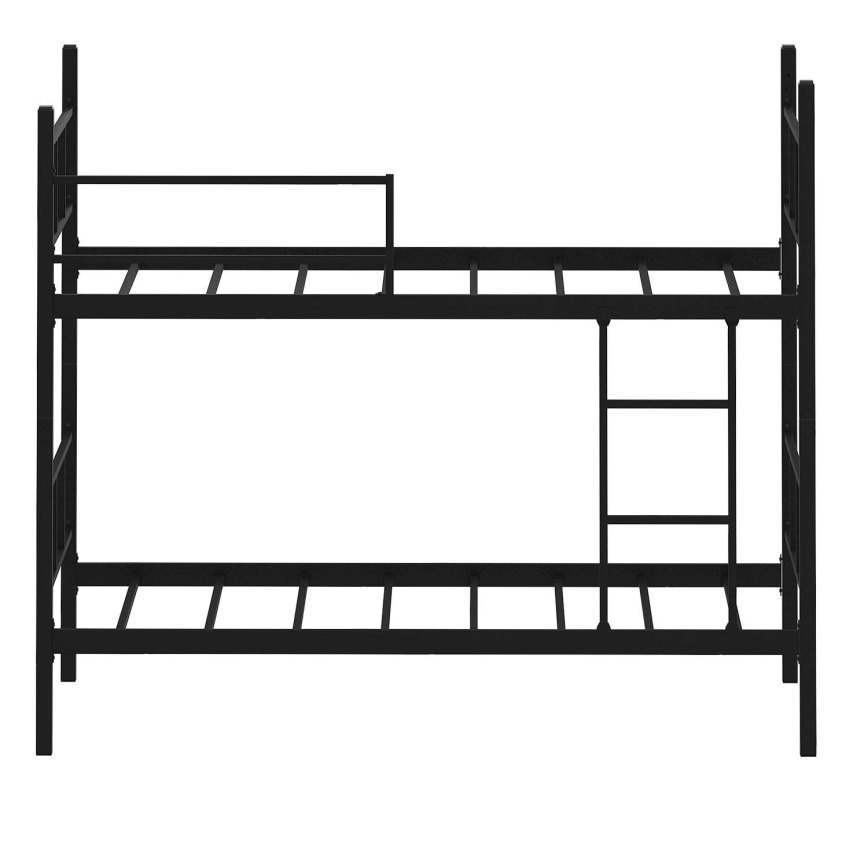 Μεταλλική κουκέτα MAVEN 90x200 cm, μαύρη, μέγιστο φορτίο 2x100 kg