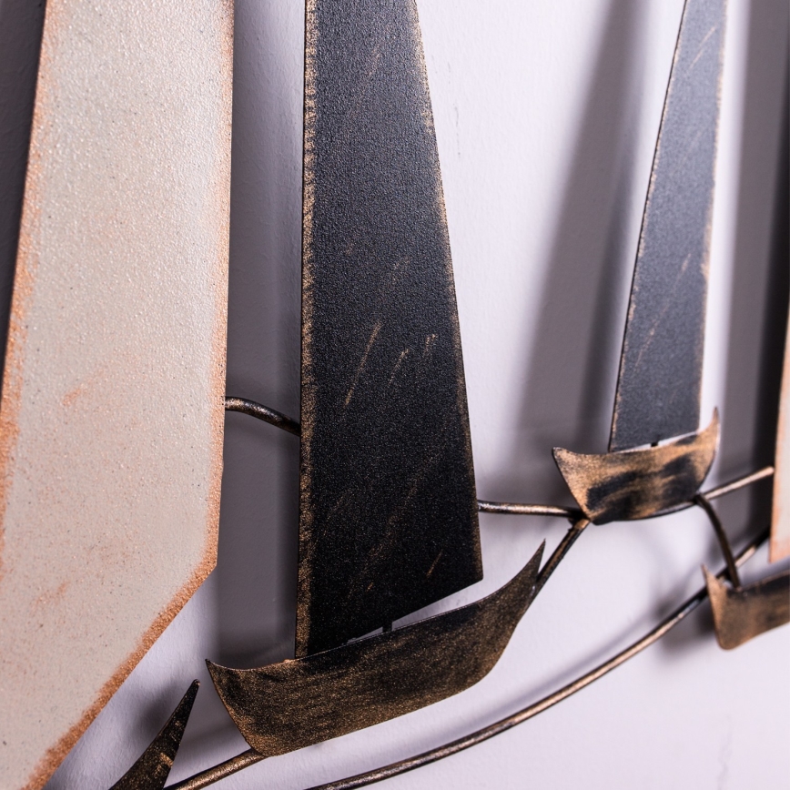 Διακοσμητικό τοίχου 52x117 εκ. ιστιοφόρο από μέταλλο