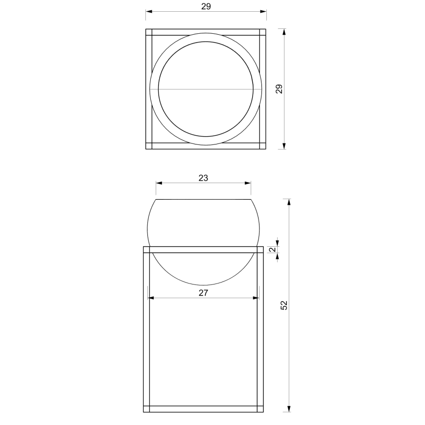 Μεταλλικό γλαστράκι 51,3x29 εκ. σε χρυσό χρώμα