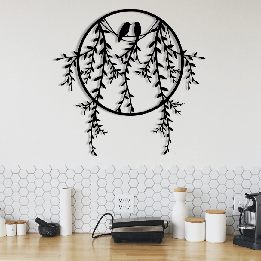 Διακοσμητικό τοίχου 45x44 εκ. κλαδιά από μέταλλο