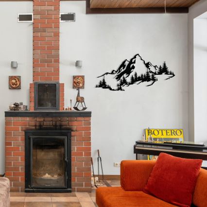 Διακοσμητικό τοίχου 30x67 εκ. βουνά μέταλλο